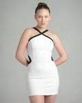 Linear White Dress
