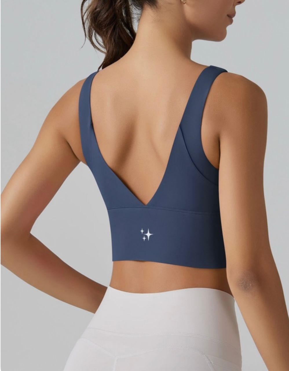 Basic Navy V Bra